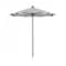 California Umbrella 7.5' Black Aluminum Market Patio Umbrella, Sunbrella Cabana Classic 194061334638 - alternate 1